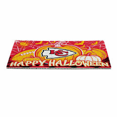 Kansas City Chiefs Halloween PVC Mat, 28"x16", NFL