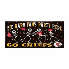 Kansas City Chiefs Flocked Coir Halloween Sassafras Switch Mat, 22"x10, NFL