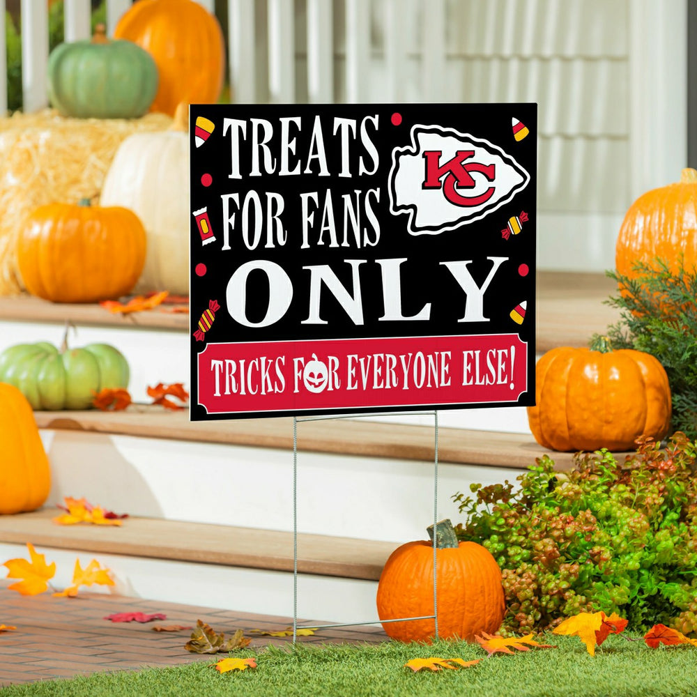 Kansas City Chiefs Yard Sign, Halloween Treats for Fans, NFL, Home