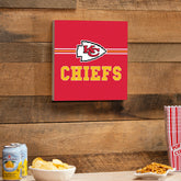 Kansas City Chiefs Wood Wall Sign, 12x12, NFL, Home