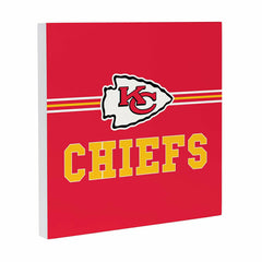 Kansas City Chiefs Wood Wall Sign, 12x12, NFL, Home