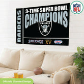 Las Vegas Raiders Multi-Win Superbowl Champions Football 3x5 Flag, NFL, Home