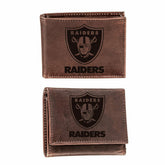 Las Vegas Raiders, Bi-Fold and Tri-Fold Wallet Gift Set, Brown, NFL, Home