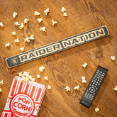 Las Vegas Raiders Engraved Wood Sign, 1.5" x 18", NFL, Home