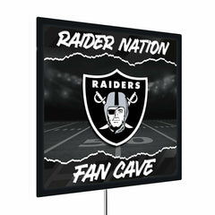 Las Vegas Raiders 23"H x 23"L LED Wall Decor, Edgelite, Square, NFL, Home