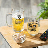 Las Vegas Raiders, Stemless 17OZ Wine & Beer 16 OZ Gift Set, NFL, Home