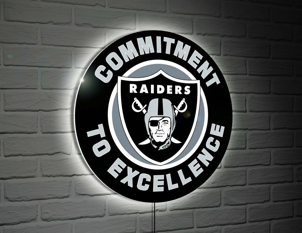 Las Vegas Raiders Commitment To Excellence NFL Football Large Round Ed, NFL