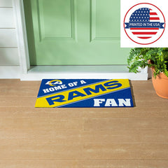 Los Angeles Rams, PVC Mat COLOR, Home of a Fan, NFL