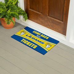 28" x 16" PVC Trapper Mat, Come Back with Tickets, Los Angeles Rams, NFL