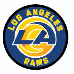 LED Wall Decor, Round, Los Angeles Rams, NFL, Home