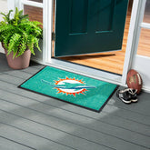 2'x3' USA Made Indoor/Outdoor Entryway Mat, Miami Dolphins, NFL
