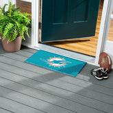 Full Color PVC Mat, 16" x 28", Miami Dolphins, NFL