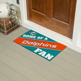 Miami Dolphins, PVC Mat COLOR, Home of a Fan, NFL