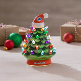 8" LED Ceramic Christmas Tree, Miami Dolphins, NFL, Home