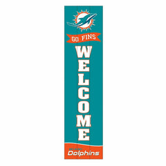 Miami Dolphins Large Single Sided Leaner, 46", NFL, Home