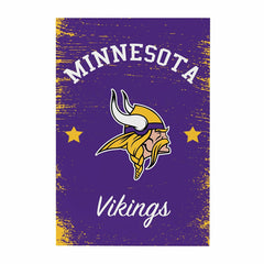 Minnesota Vikings Wood Wall Sign, 16x24, NFL, Home
