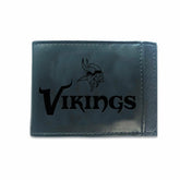 Front Pocket Wallet w/ RFID Blocking, Minnesota Vikings, Black, NFL, Home