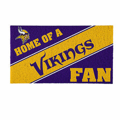Minnesota Vikings, PVC Mat COLOR, Home of a Fan, NFL