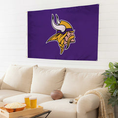 Minnesota Vikings Single Sided Estate Flag with 2 Grommets, 3'x5', NFL, Home
