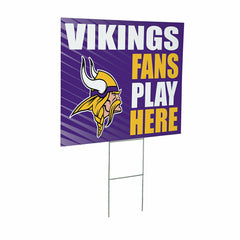 Minnesota Vikings Coroplast Yard Sign "Fans Play Here", NFL, Home