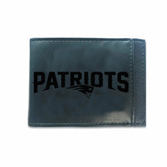 Front Pocket Wallet w/ RFID Blocking, New England Patriots, Black, NFL, Home