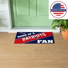 New England Patriots, PVC Mat COLOR, Home of a Fan, NFL