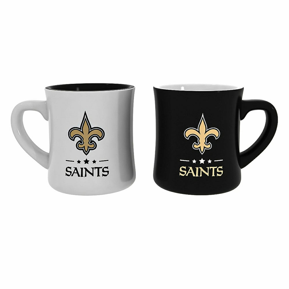 New Orleans Saints 10oz Ceramic Cup Set, 2pc, NFL