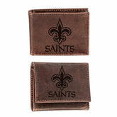 New Orleans Saints, Bi-Fold and Tri-Fold Wallet Gift Set, Brown, NFL, Home