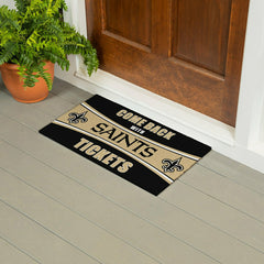 28" x 16" PVC Trapper Mat, Come Back with Tickets, New Orleans Saints, NFL