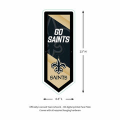 LED Wall Decor, Pennant, New Orleans Saints, NFL, Home