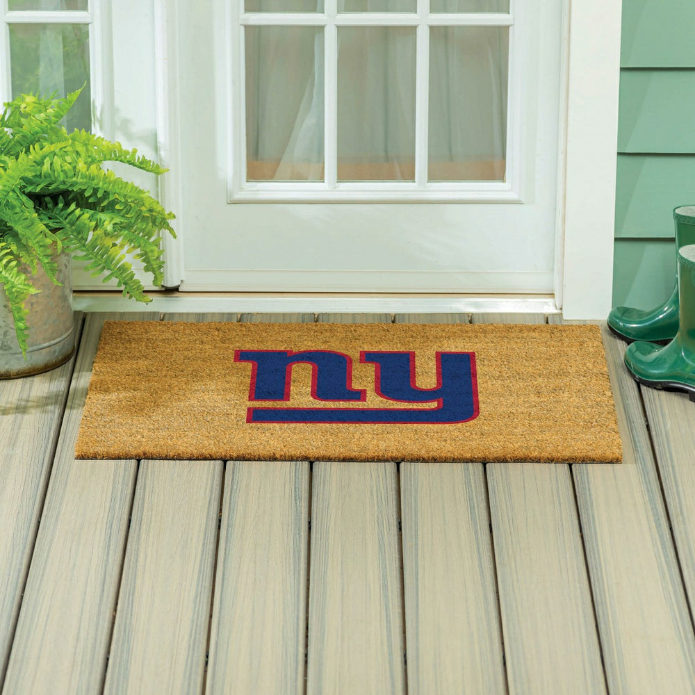 New York Giants Large Full Color Coir Mat, 36"x24", NFL