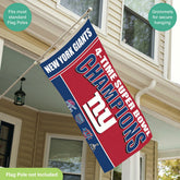 New York Giants 6X Superbowl Champions Football 3x5 Flag, NFL, Home