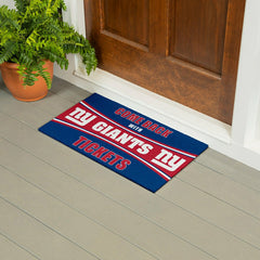 28" x 16" PVC Trapper Mat, Come Back with Tickets, New York Giants, NFL