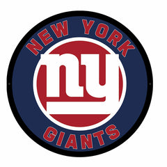 LED Wall Decor, Round, New York Giants, NFL, Home