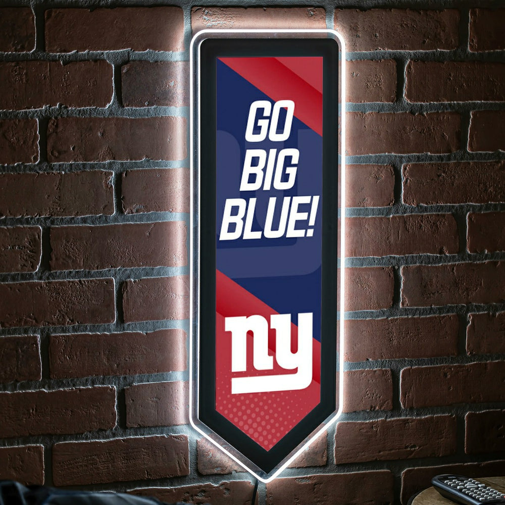 LED Wall Decor, Pennant, New York Giants, NFL, Home