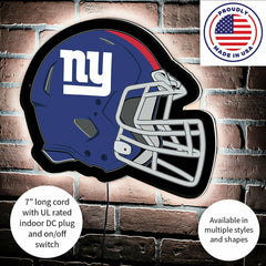 LED Wall Decor, Helmet, New York Giants, NFL, Home