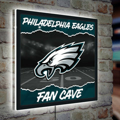 Philadelphia Eagles 23"H x 23"L LED Wall Decor, Edgelite, Square, NFL, Home