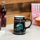 Philadelphia Eagles Ceramic Stein Cup, 24oz, NFL, Home