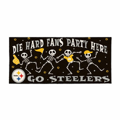 Pittsburgh Steelers Flocked Coir Halloween Sassafras Switch Mat, 22"x1, NFL