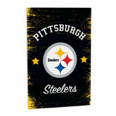Pittsburgh Steelers Wood Wall Sign, 16x24, NFL, Home