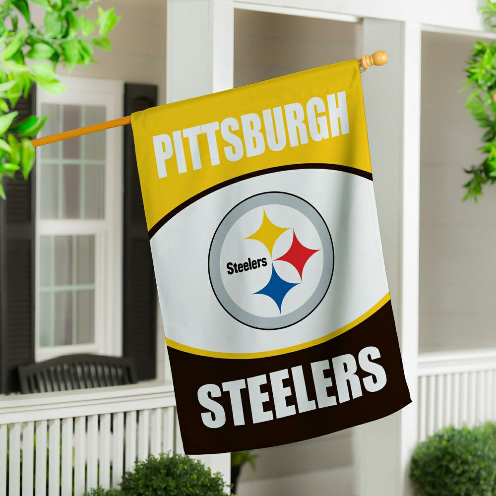 Pittsburgh Steelers Suede Flag, House, NFL
