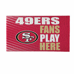 San Francisco 49ers Fan Mat, 28"x16", NFL
