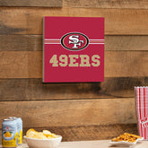 San Francisco 49ers Wood Wall Sign, 12x12, NFL, Home