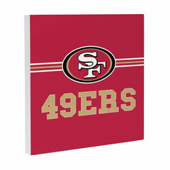 San Francisco 49ers Wood Wall Sign, 12x12, NFL, Home