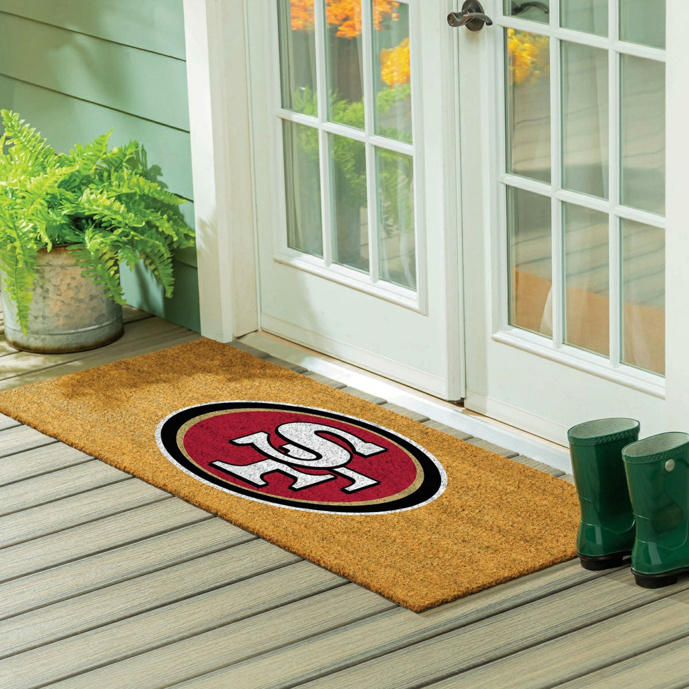 San Francisco 49ers Extra Large Full Color Coir Mat, 60"x24", NFL