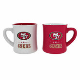 San Francisco 49ers 10oz Ceramic Cup Set, 2pc, NFL