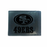 Front Pocket Wallet w/ RFID Blocking, San Francisco 49ers, Black, NFL, Home