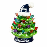 4" Mini LED Tabletop Christmas Tree, Set of 2, Seattle Seahawks, NFL, Home