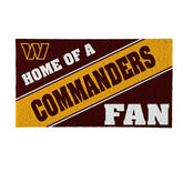 Washington Commanders, PVC Mat COLOR, Home of a Fan, NFL