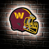 LED Wall Decor, Helmet, Washington Commanders, NFL, Home